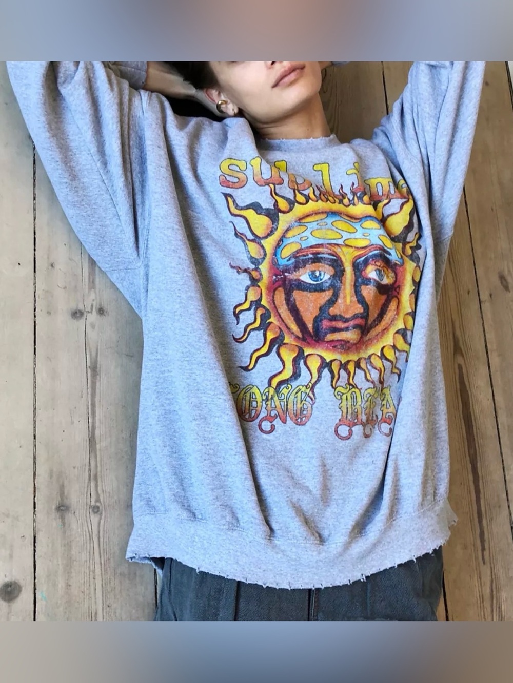 Sublime Sun Oversized Crew Neck Sweatshirt